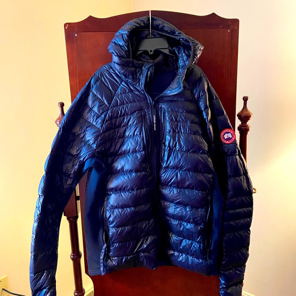 Men's Blue Recycled Polyamide Crofton Down Jacket
